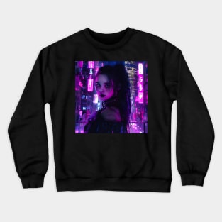 Neon City Girl Crewneck Sweatshirt